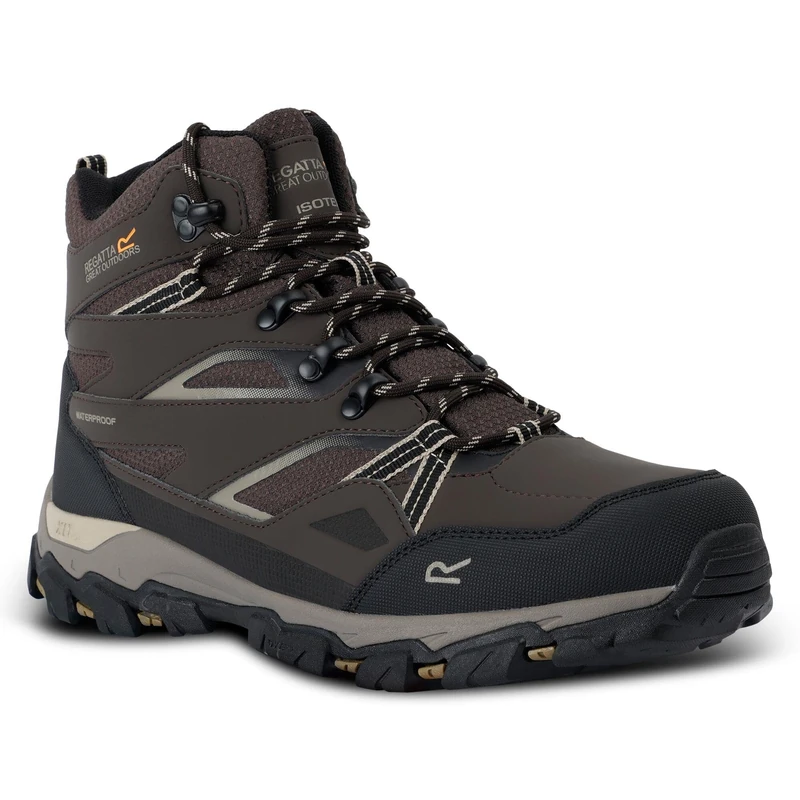 Regatta Men's Holcombe III Walking Boots Water Resistant Padded Durable Hiking Footwear