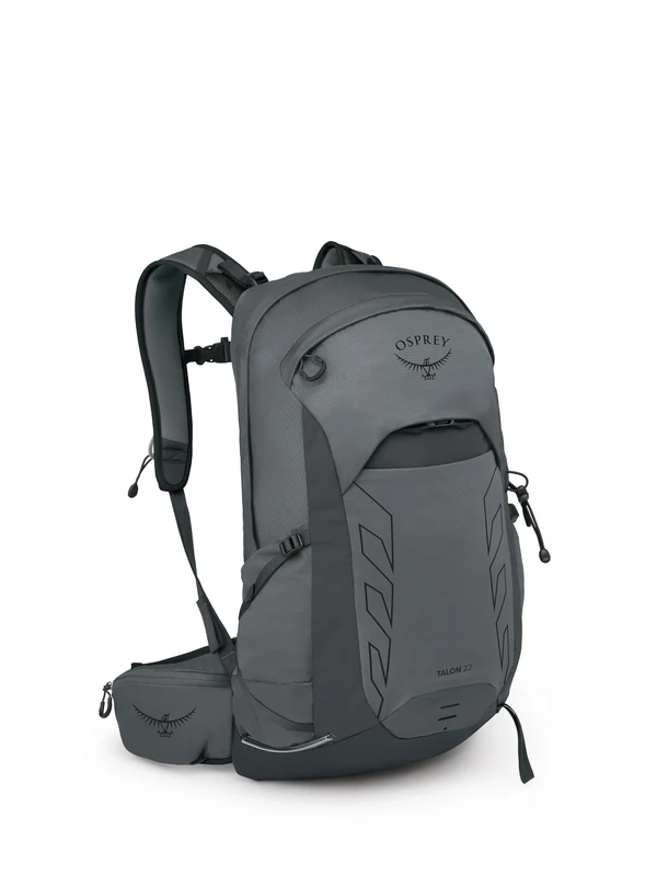 Osprey Men's Talon 22 Lightweight Hiking Backpack, Phantom Grey/Dark Charcoal, One Size
