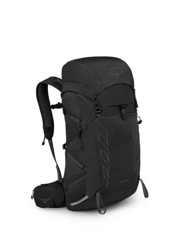 Osprey Men's Talon 33 Lightweight Hiking Backpack, Black/Coal Grey, One Size
