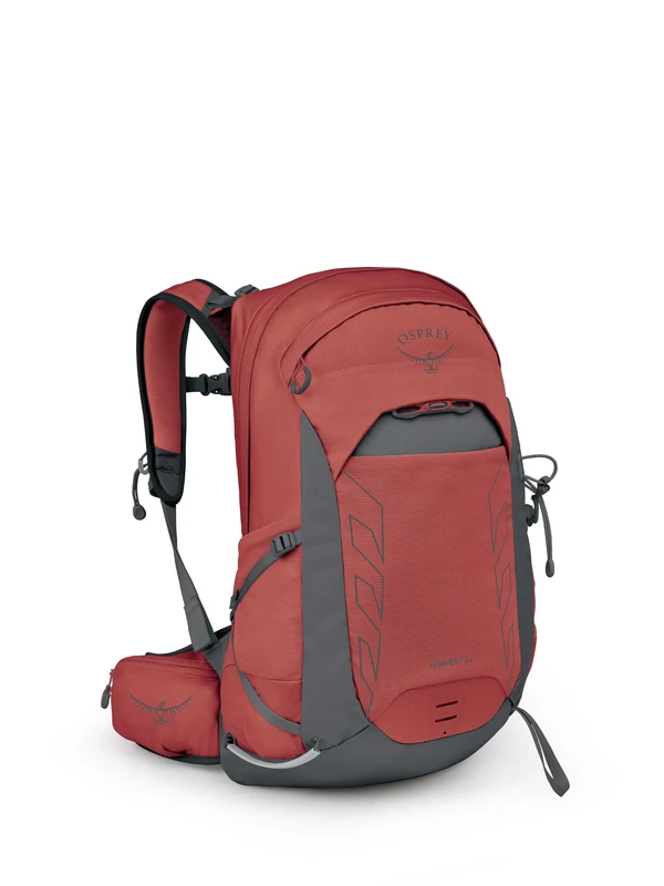 Osprey Women's Tempest 22 Lightweight Hiking Backpack, Red Pampas/Coal Grey, One Size