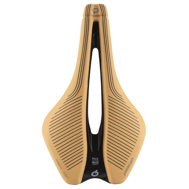 Prologo Dimension AGX PAS Slide Control Saddle, Tirox Alloy Rail, 245x143mm, Light Brown
