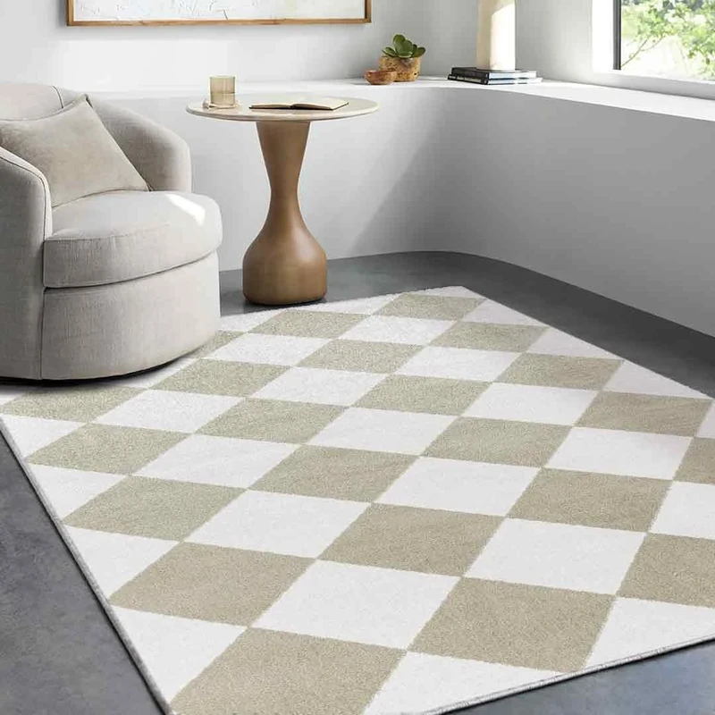 Livabliss Lupiro Machine Washable - Modern Area s Living Room, Large 200x275 cm cm - Traditional Boho Style, Dining Room, Kitchen, Outdoor, Hallway - Off-White, Olive