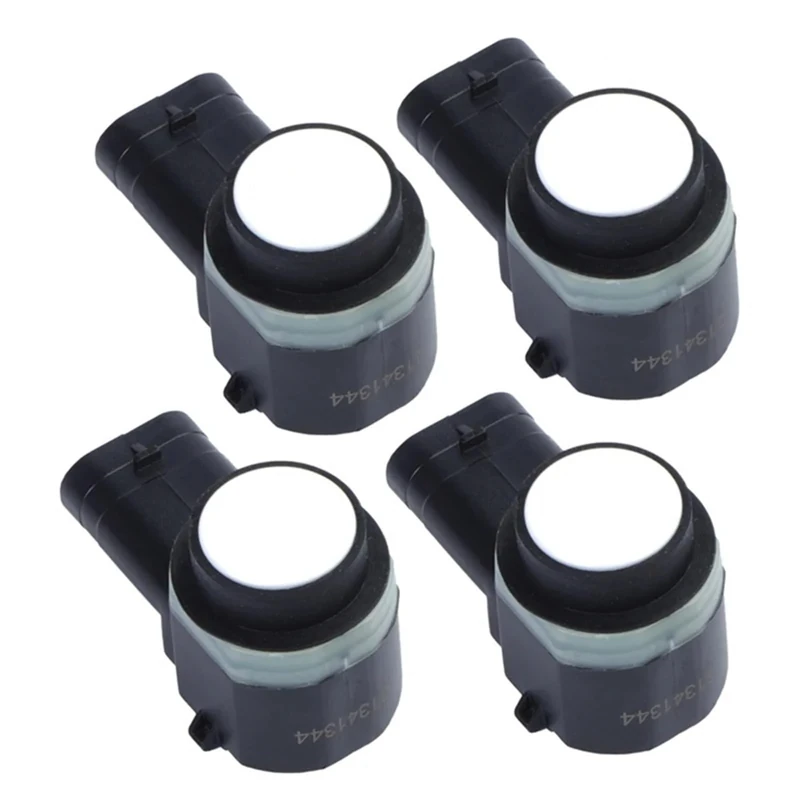 GYTTAK Parking Assist Sensor Compatible With Volvo For C30 S80 Xc90 2007 2008 2009 2010 2011 For S60 2011-2018 Car Pdc Parking Sensor Reverse Sensor 31341344(White,4PCS)
