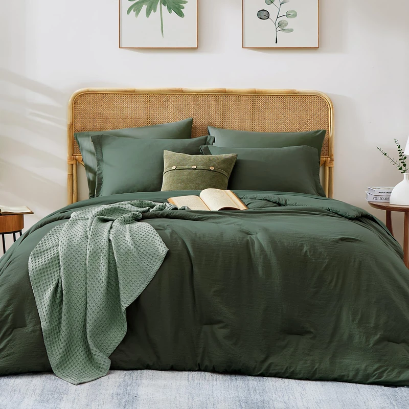 Full Size Comforter Sets-7 Pieces Ultra Soft Bed in a Bag Full Bedding Sets