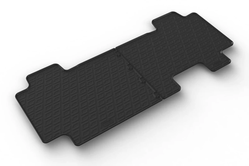 Gledring Set of rubber mats compatible with Citroën Spacetourer/Peugeot Traveller/Toyota Proace Verso 2016- / Fiat Scudo 2022- / Opel Zafira Life 2019-2nd row of seats (G profile 2 pieces + mounting