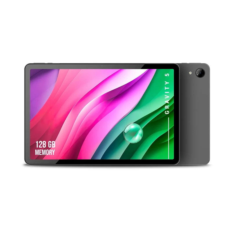 SPC Gravity 5 – 11 Inch Tablet Black, InCell IPS Screen, Octa-Core, 6000 mAh, 4GB RAM, 128GB Expandable Storage, WiFi 6, Reverse Charge, Android 13