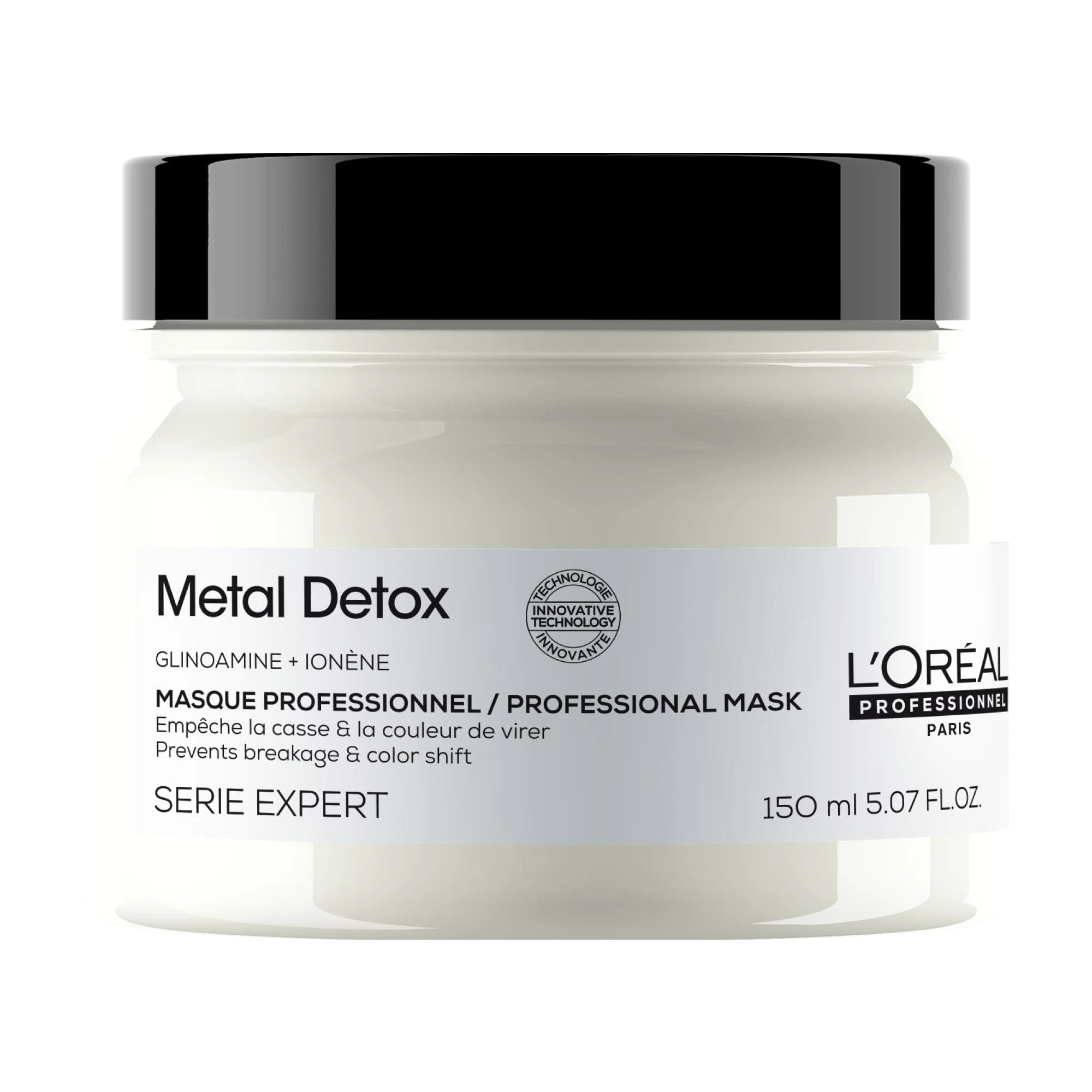 L’Oréal Professionnel Metal Detox Hair Mask 150ml, Prevent Breakage & Colour Fade from Hard Water, Moisturising Conditioner Treatment for Smooth, Shiny Hair, Prevent Damaged Hair