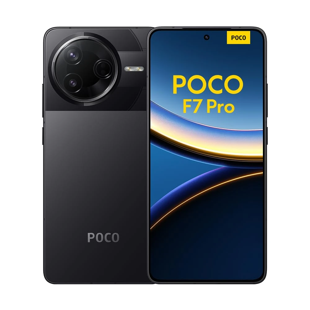 Xiaomi POCO F7 Pro Smartphone, 12+512, Black, 6000mAh battery, 90W HyperCharge, HyperAI(No power adapter included)