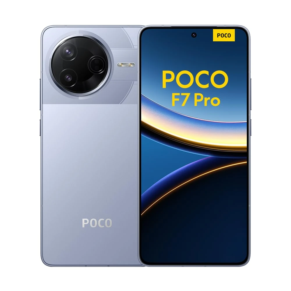 Xiaomi POCO F7 Pro Smartphone, 12+256, Blue, 6000mAh battery, 90W HyperCharge, HyperAI(No power adapter included)