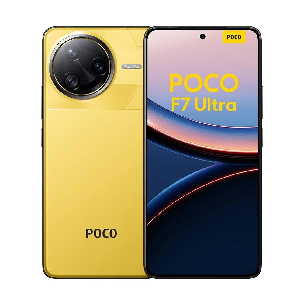 Xiaomi POCO F7 Ultra Smartphone, 16+512, Yellow, 5300mAh battery, 120W HyperCharge, HyperAI(No power adapter included)