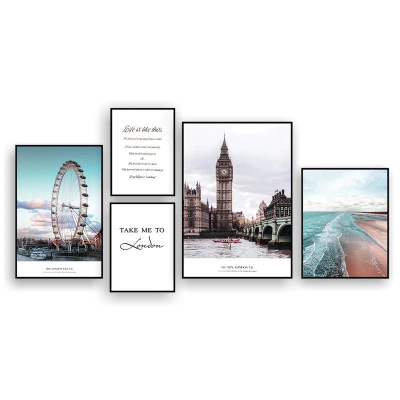 Tomasucci Wink Design Canvas Composition London - Image 1