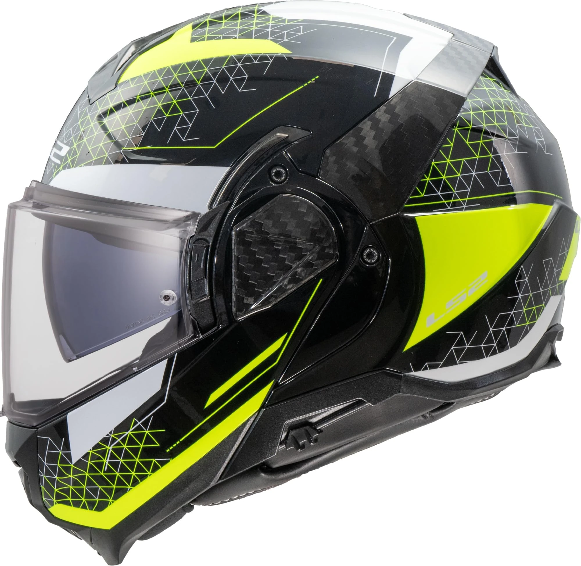 LS2 FF910 Advant II system helmet Astral black yellow