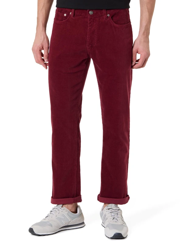 GANT Men's Reg Cord Jeans, Plumped Red, 34 W/30 L