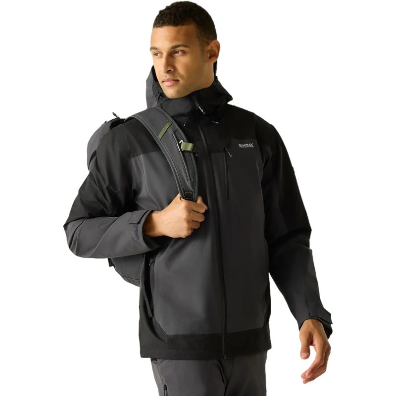 Regatta Mens Highton IV Waterproof Shell Jacket Breathable Hiking Walking Coat