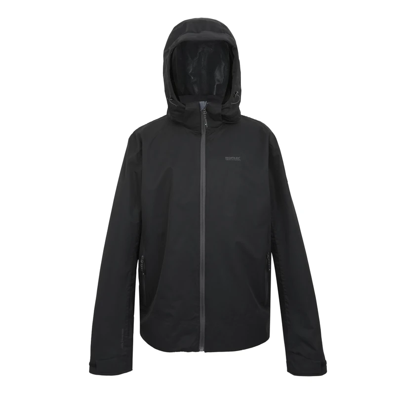 Regatta Mens Oakhowe Outdoor Active Jackets Waterproof Shell with Deatchable Hood, Breathable & Durable - Perfect for Walking, Hiking & Camping
