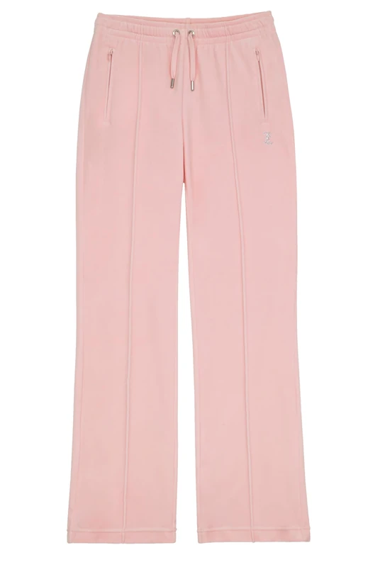 Juicy Couture Velour Track Pant with Diamante Branding