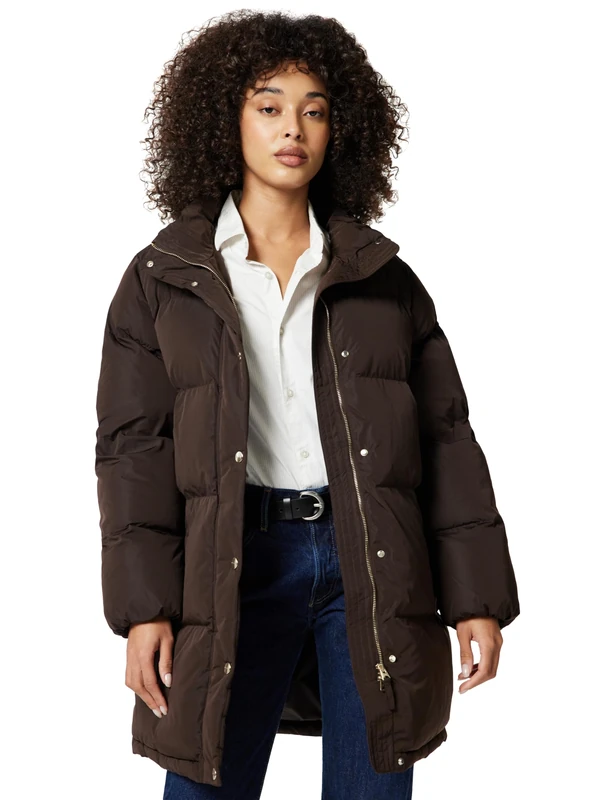 GANT Women's Active Cloud Coat Jacket, Deep Brown, S