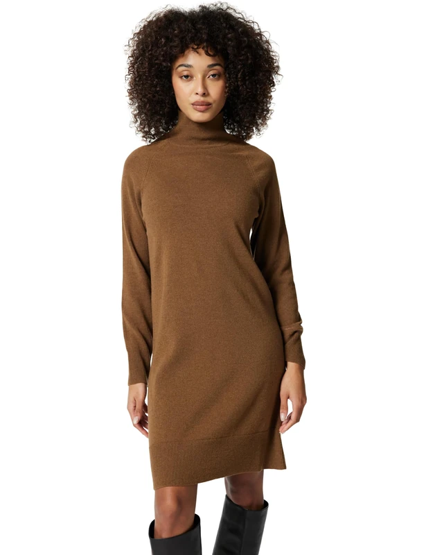 GANT Superfine Lambswool Knit Dress, Warm Khaki, XS
