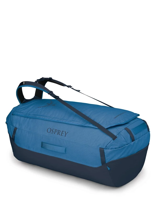 Osprey Transporter 150L Travel Duffel Bag, Blue Flame/Nocturnal Blue, Blue Flame/Nocturnal Blue, Duffel Bag