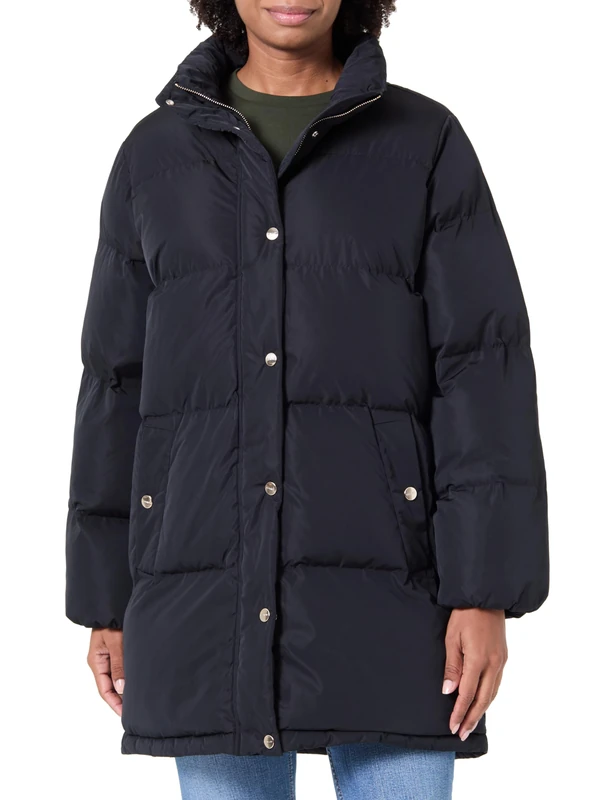 GANT Women's Active Cloud Coat Jacket, Black, S