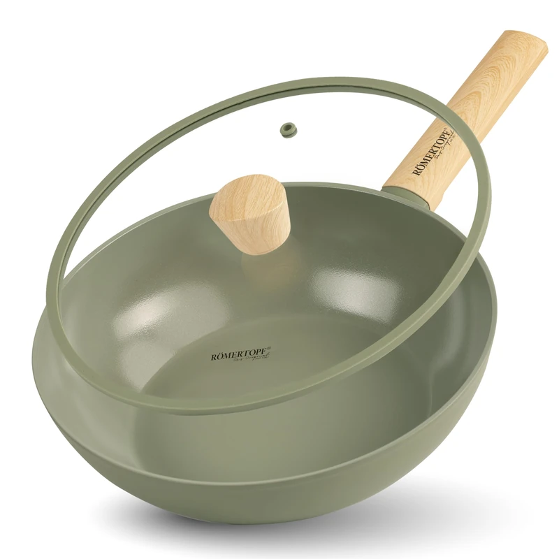 Romertopf Wok 28 cm with Lid