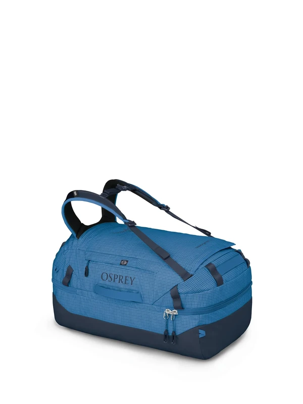 Osprey Transporter 70L Squffel - Durable, Square Split Travel Duffel Bag, Blue Flame/Nocturnal Blue, Blue Flame/Nocturnal Blue, Square Split Travel Duffel Bag