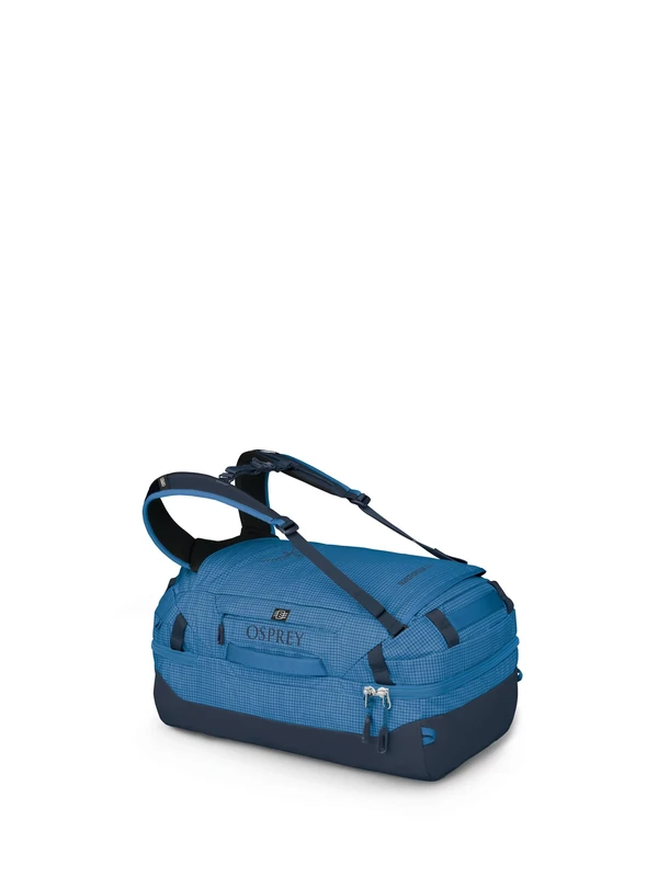 Osprey Transporter 44L Squffel - Durable, Square Split Travel Duffel Bag, Blue Flame/Nocturnal Blue, Blue Flame/Nocturnal Blue, Square Split Travel Duffel Bag