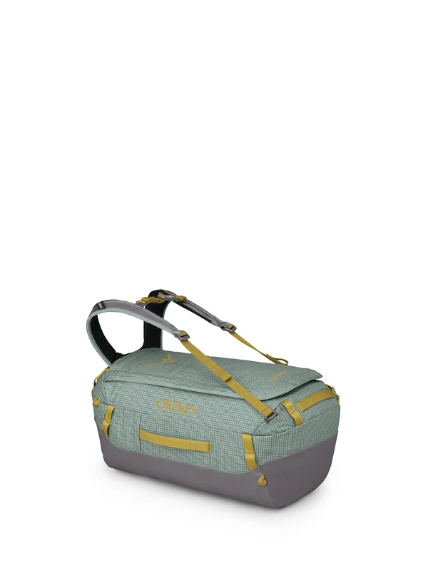 Osprey Transporter Travel Duffel Bag, Frosty Mint/Soundwave Grey, 40l