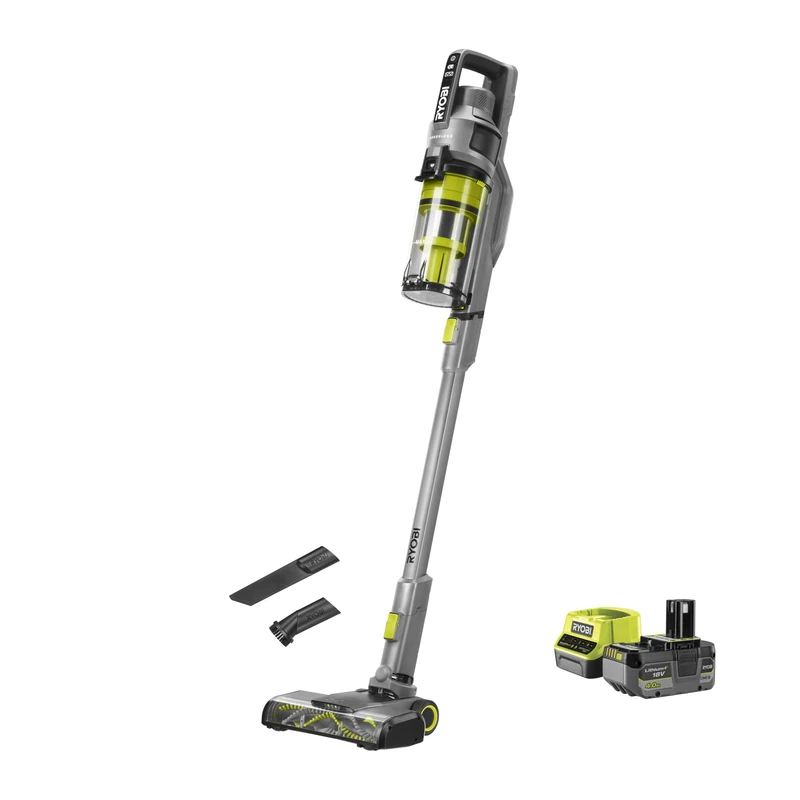 Ryobi RSVS18BL-1C40G 5133006508, Brushless Cordless Floor Vacuum Cleaner, Charcoal