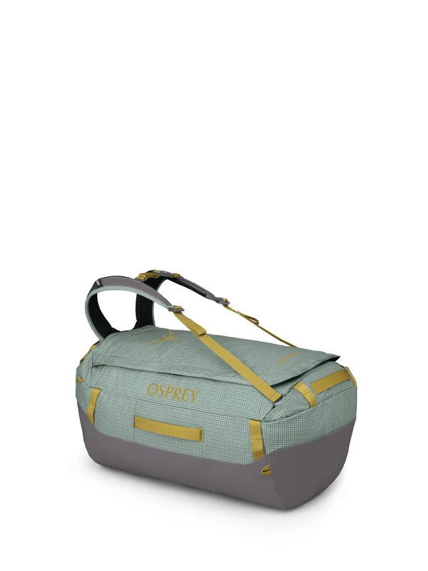 Osprey Transporter 65L Travel Duffel Bag, Frosty Mint, Frosty Mint/Soundwave Grey, 65l