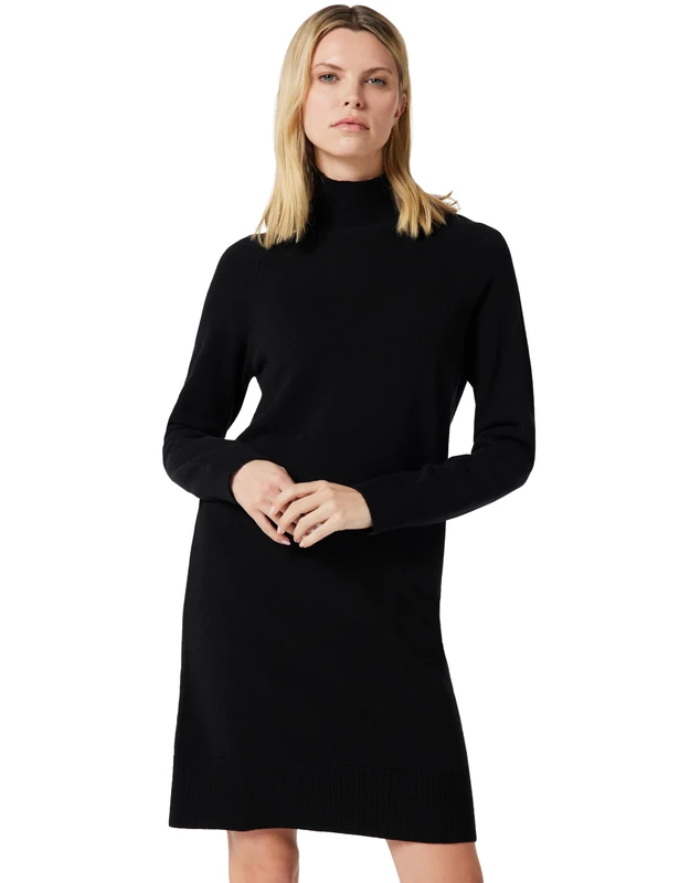 GANT Superfine Lambswool Knit Dress, Black, S