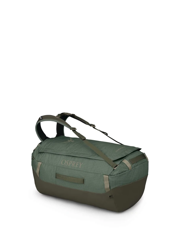 Osprey Transporter 65L Travel Duffel Bag, Pine Leaf, Pine Leaf/Earl Grey, Duffel Bag