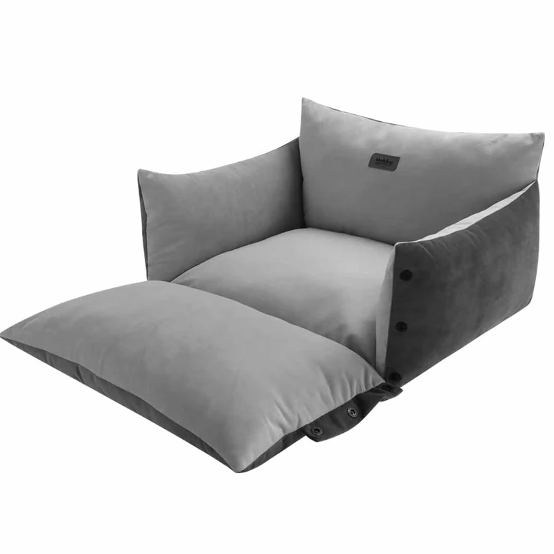 Nobby Comfort Bed 2 in 1 Alin Grey 70 x 58 x 22 + 9