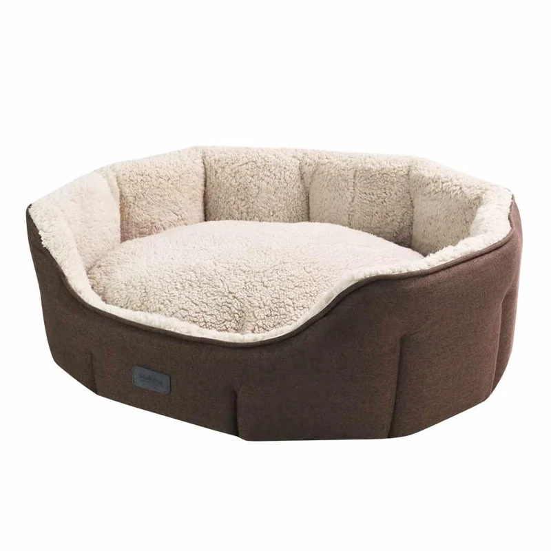Nobby LICA Comfort Bed Oval Brown 55 x 50 x 21 cm