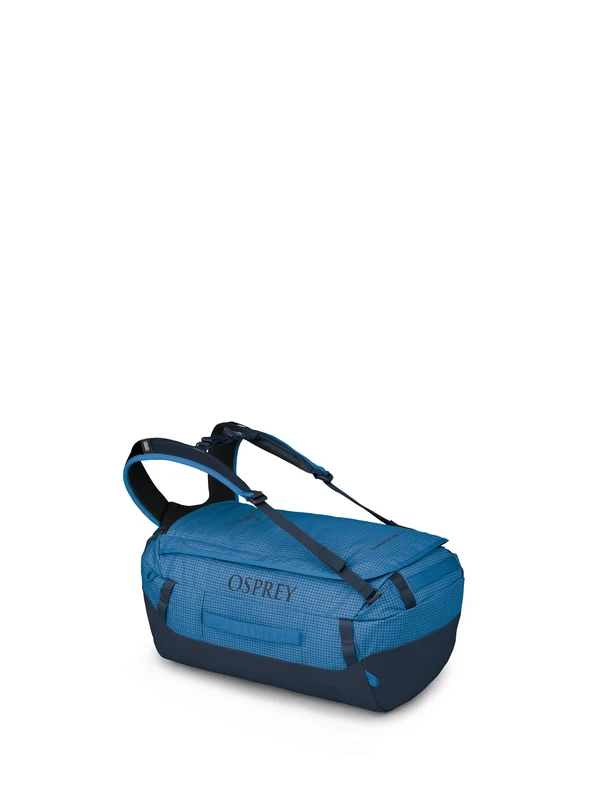 Osprey Transporter 30L Travel Duffel Bag, Blue Flame/Nocturnal Blue, Blue Flame/Nocturnal Blue, Duffel Bag