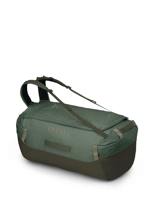 Osprey Transporter Travel Duffel Bag, Pine Leaf/Earl Grey, 95l