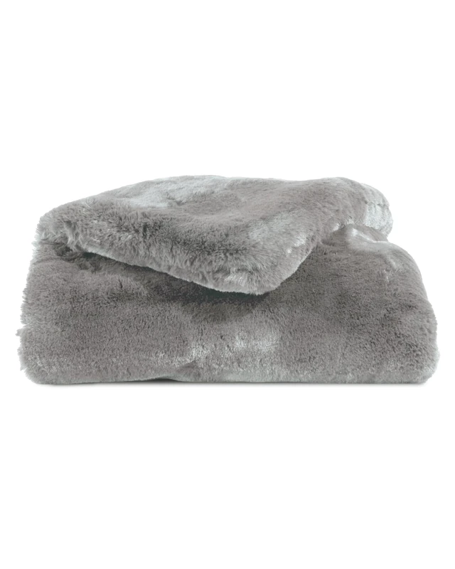 Cozy Earth Cuddle Blanket - Faux Fur Ultra-Soft Luxury Throw Blanket - Thick & Cozy Oversized Design for Lounging or Sharing - Machine Washable - Oversize Throw 80" x 60" Dove Grey