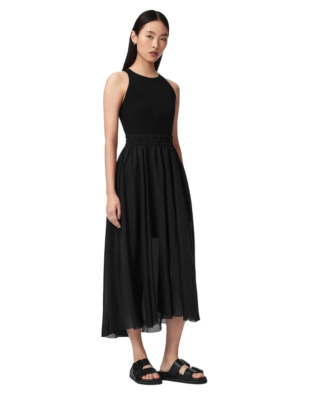 AllSaints Women's Zenia Dress Dress, Black, S - Image 1
