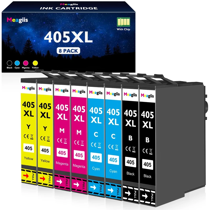 Meagiis Ink Cartridges Compatible for Epson Workforce Pro WF-4820DWF WF-4825DWF WF-3820DWF WF-4830DTWF WF-3825DWF WF-7310DTW WF-7830DTWF WF-7840DTWF (2 Black, 2 Cyan, 2 Magenta, 2 Yellow)