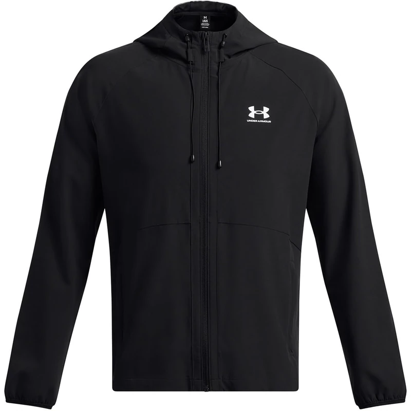 Under Armour Mens Strtch Windbrkr Black/white S