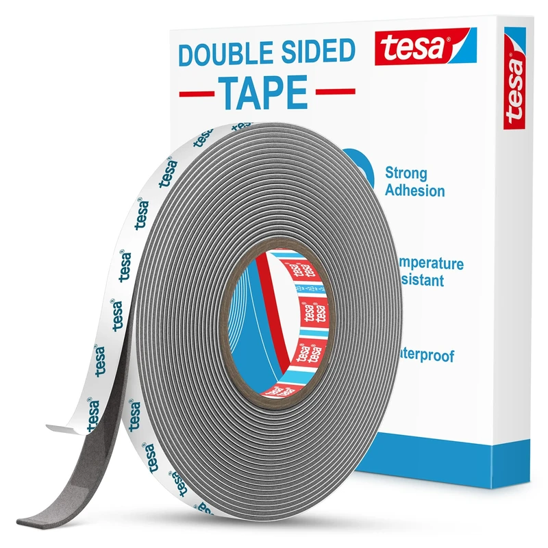 Emitever 68211 Double Sided Tape 11m x 10mm x 1.1mm, Mounting Tape Heavy Duty, Waterproof, Suitable for Decoration Mounting Picture Hanging Fixing Frame Light Strips