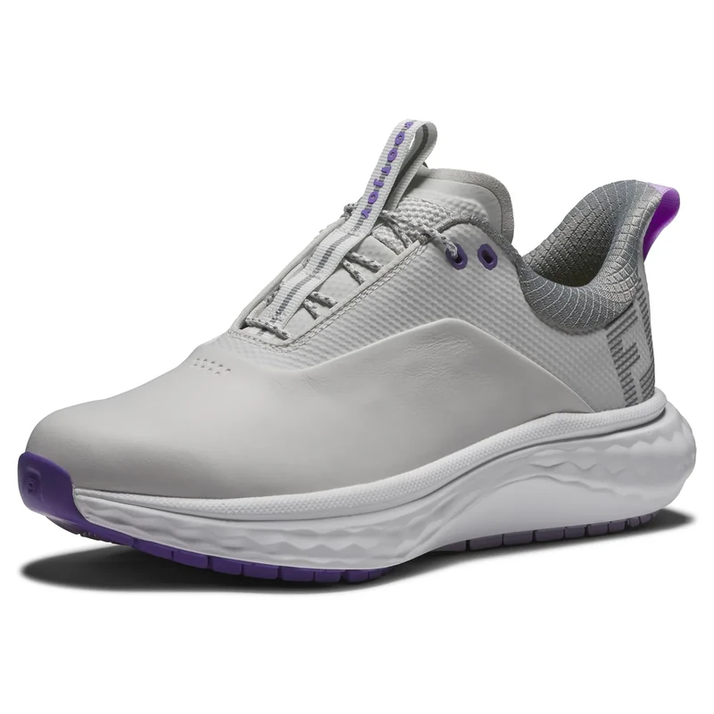 FootJoy Women's FJ Quantum, Grey/White/Purple, 7 UK Medium