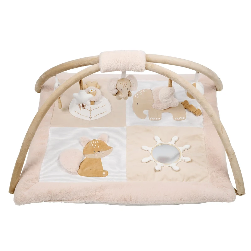 Nattou Flo Beige Playmat with Arch - 80cm Baby Activity Mat