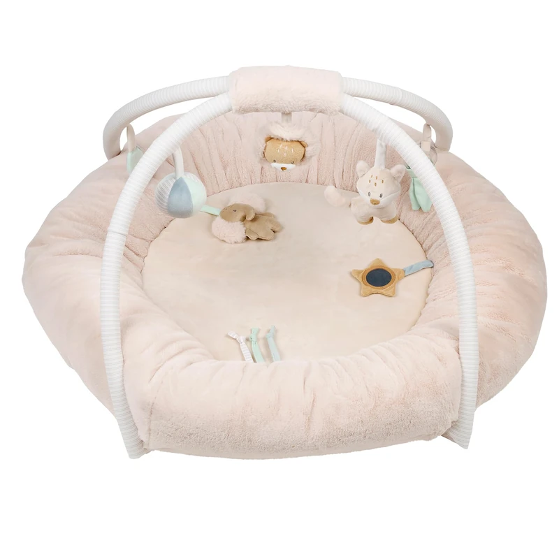 Nattou Playmat with Arch Flo Oils, Ernest, 91 cm, Flo Beige - Image 1