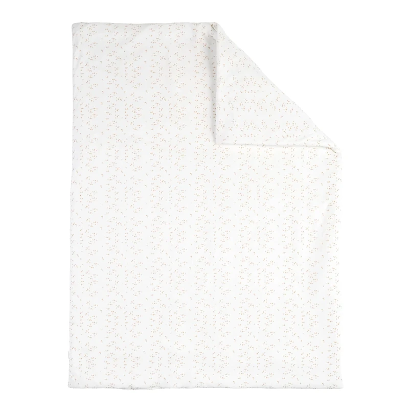 Nattou Cotton and Polyester Blanket for Babies 135 cm Flo, Oli & Ernest, White