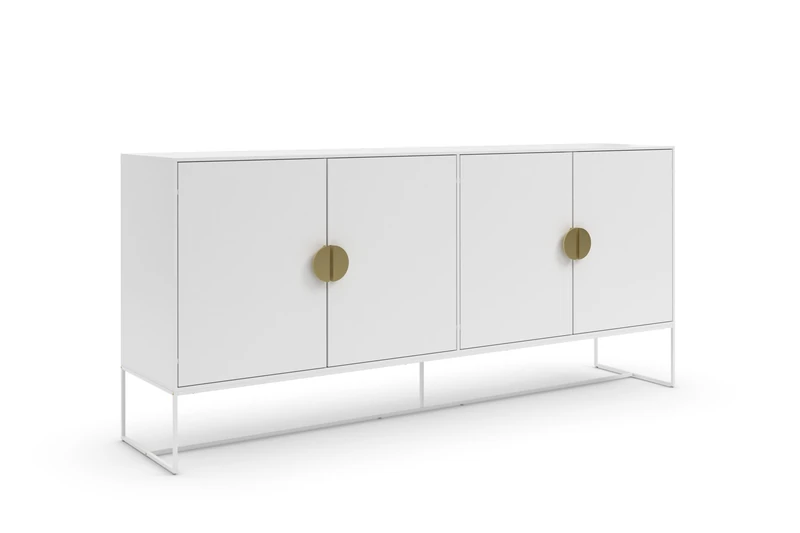 Asia Sideboard 4 Doors in White