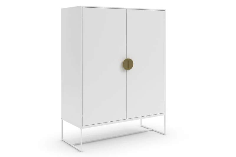 Asia Cabinet with 2 Doors in White