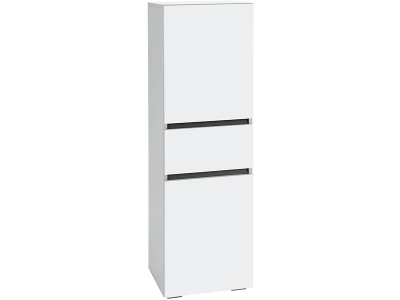 Dorel Home Wisla Midi Cabinet with 1 Door/2 Drawers in White