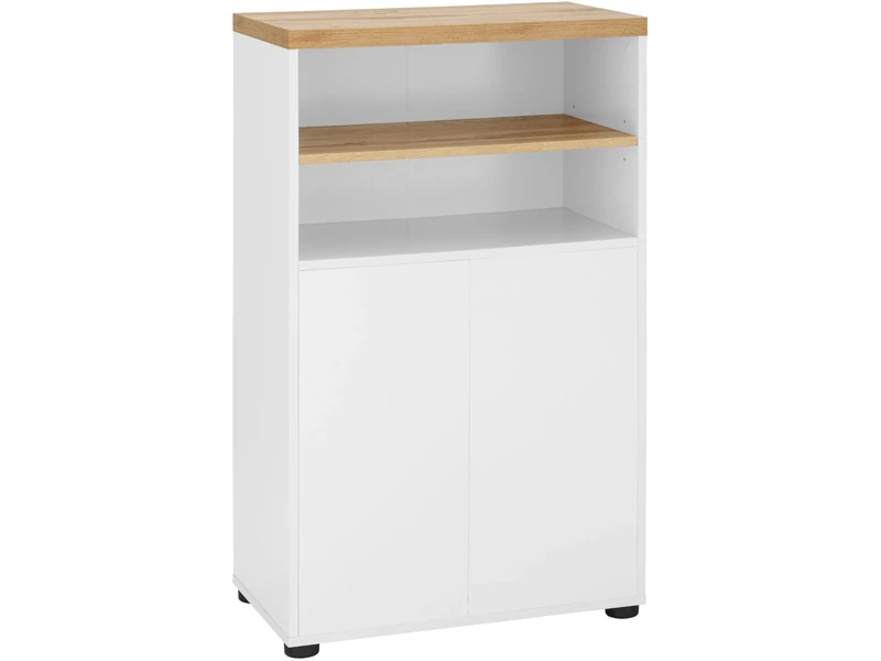 Dorel Home Thessa Cabinet 2D/1SH White/Oak