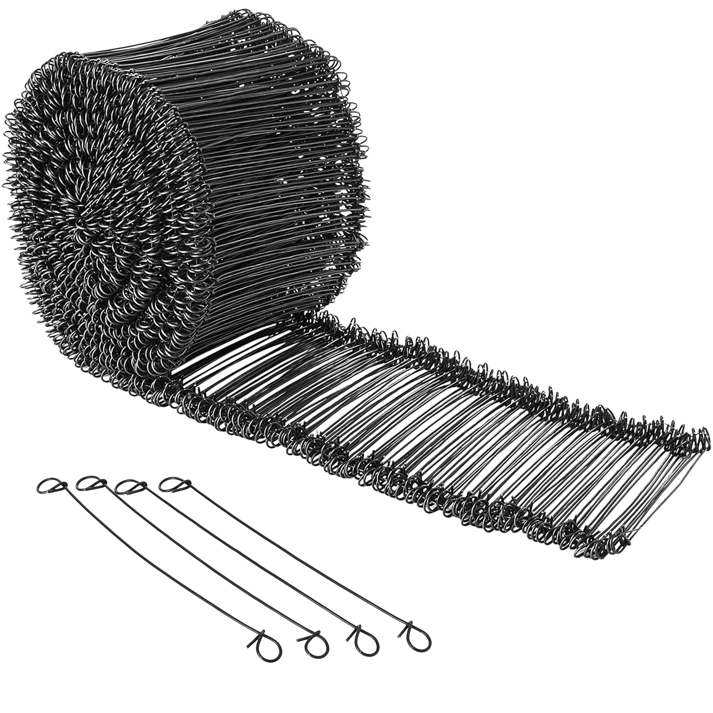 Build With Colour Rebar Reinforcing Mesh Loop Ties 1,000 6" | Heavy-Duty Metal Double Loop Rebar Ties for Concrete, Rust-Resistant Reinforcing Bar Ties, Twist Wire Ties for Potato Bags & Garden Fences